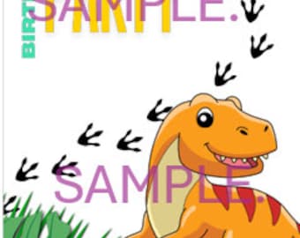 Uitnodiging voor dino-feestje