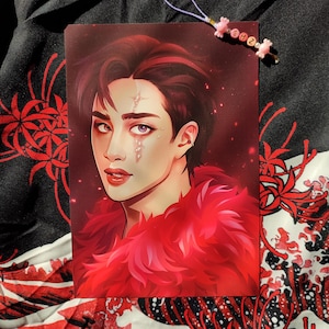 Straykids Bangchan Imprimer Carte postale Skz Stay Kpop Idol Korean Fanart