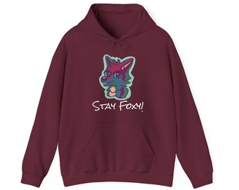 Retro "¡Mantente astuto!" Sudadera con capucha