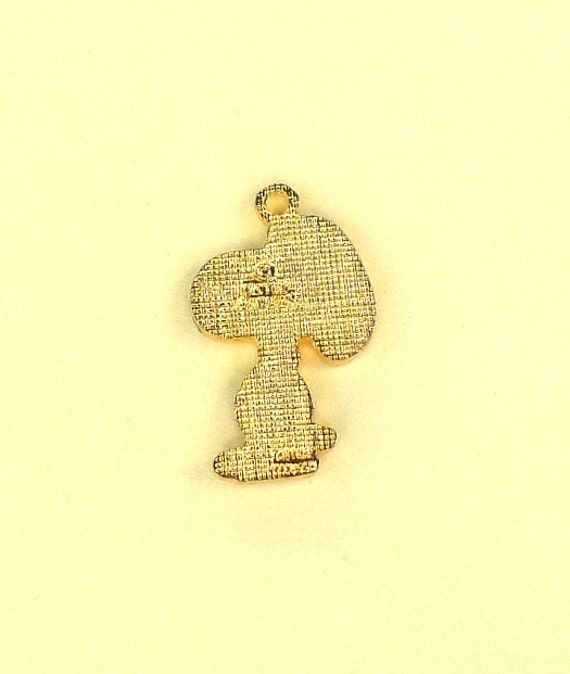 Aviva Vintage Peanuts Snoopy Charm Wearing Red Jacket and Yellow