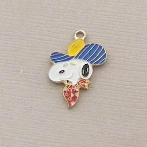 Aviva Vintage Snoopy Snoopy Cowboy Charm Enamel Cloisonne Collectible 0061 image 1