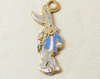 Vintage Aviva Bugs Bunny Charm  Enamel Cloisonne 311-1