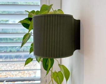 The Brunswick // Wall Mounted Pot Planter // 2 Sizes // Screw Mounted // No Drainage // Multiple Colours