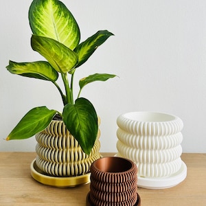 Inomhusplanter med droppbricka – Clifton Planter, 3 storlekar, modern dekorativ kruka för krukväxter