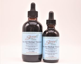 Iron Herbal Tincture 4 oz.  100% Pure