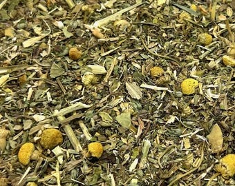 Dream Time Herbal Tea: Chamomile, Lemon Balm, Catnip (8 oz)