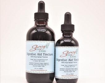 Digestion Herbal Tincture 4 oz.  100% Pure