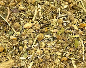 Headache Herbal Tea Blend – Chamomile, Peppermint, Feverfew - 4 oz