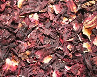 Hibiscus Flowers 1 lb (16 oz) WHOLE Over 200 Bulk Herbs!