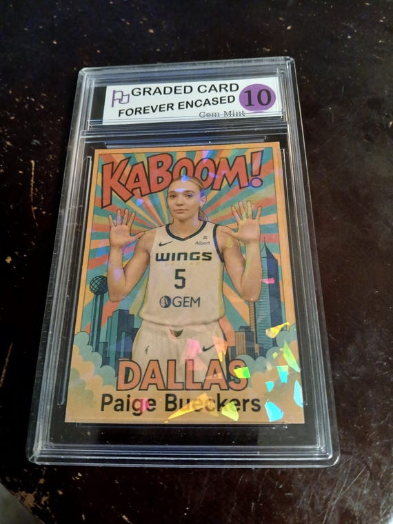2025 Kaboom! Paige Bueckers Rookie Cracked Ice Refractor Gem Mint 10 Limited Edition