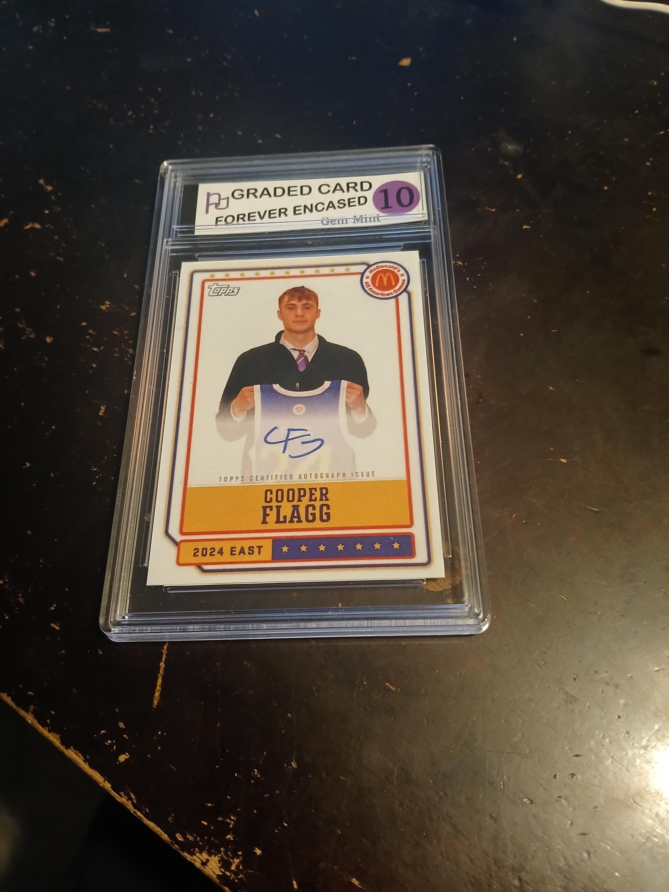 2024 Topps Chrome McDonald's All-American  Cooper Flagg Rookie Auto facsimile reprint