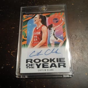 Panini Instant Caitlin Clark Rookie of the Year Jungle Auto facsimile reprint in Magnetic Case