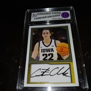 Caitlin Clark Rookie Card: 2024 Collegiate Sports Collection, Facsimile Auto, Gem Mint 10