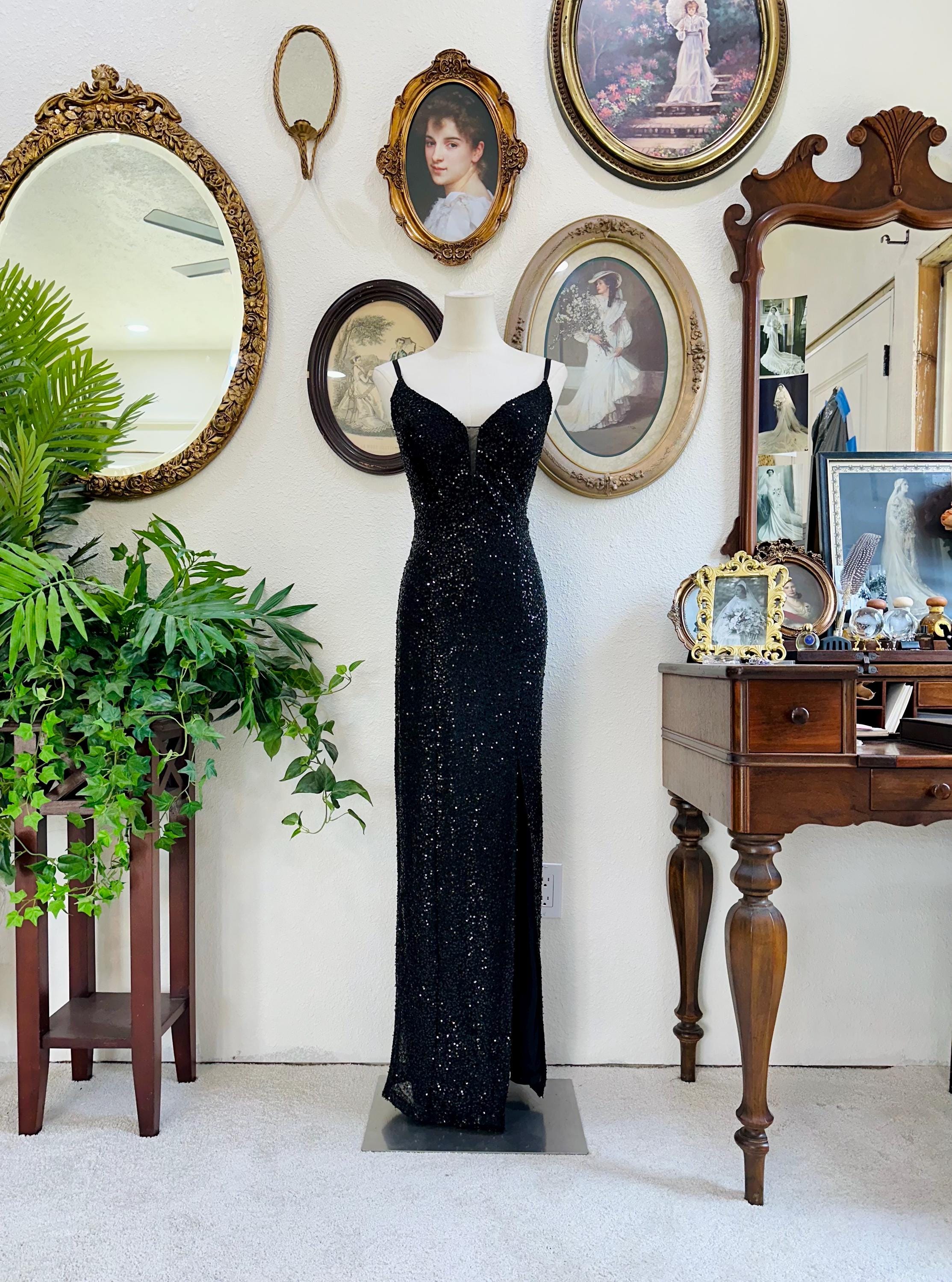 90s Black Prom Dress