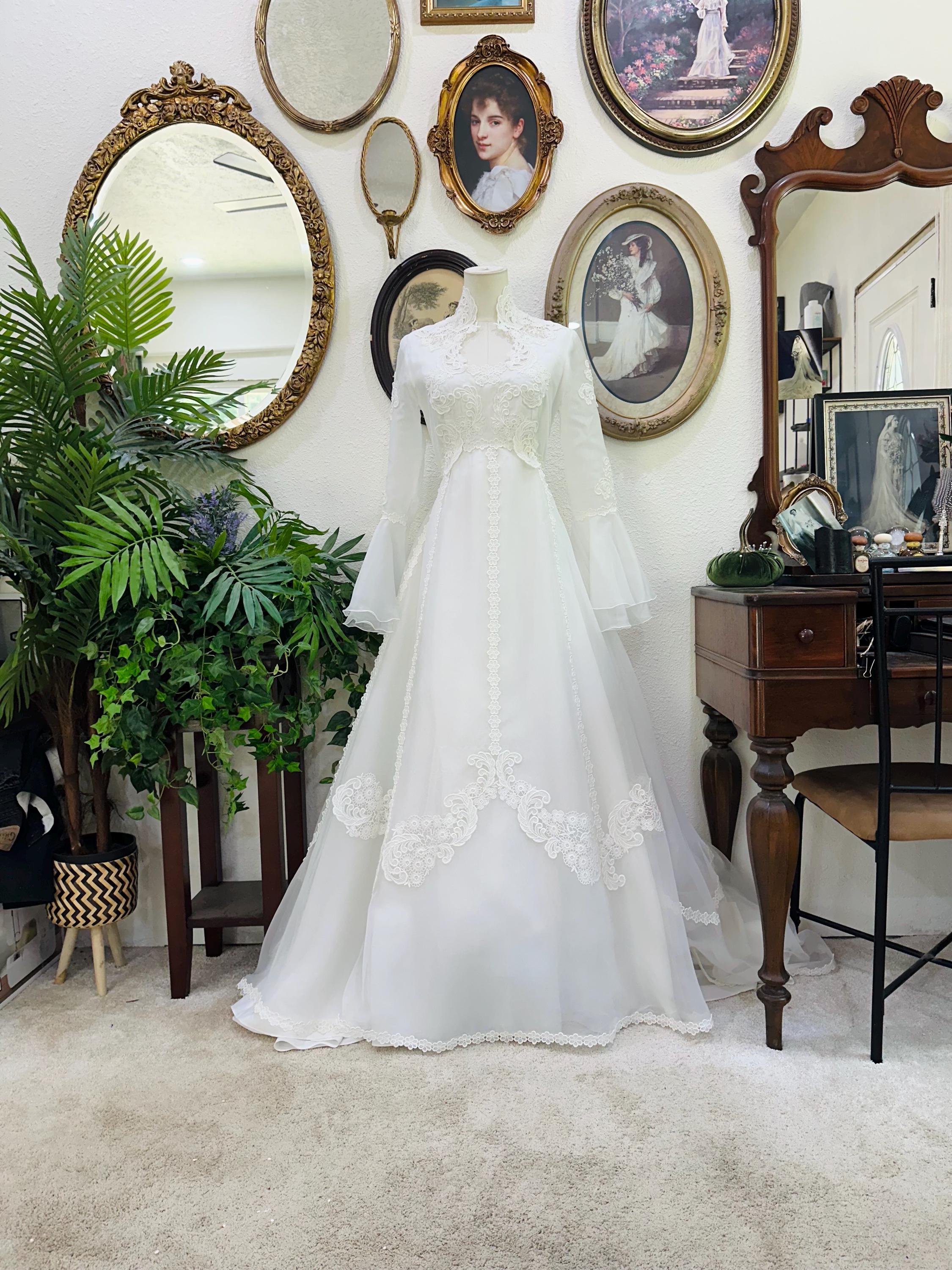 Fashion 70's Style Wedding Dresses 70s Wedding Dress