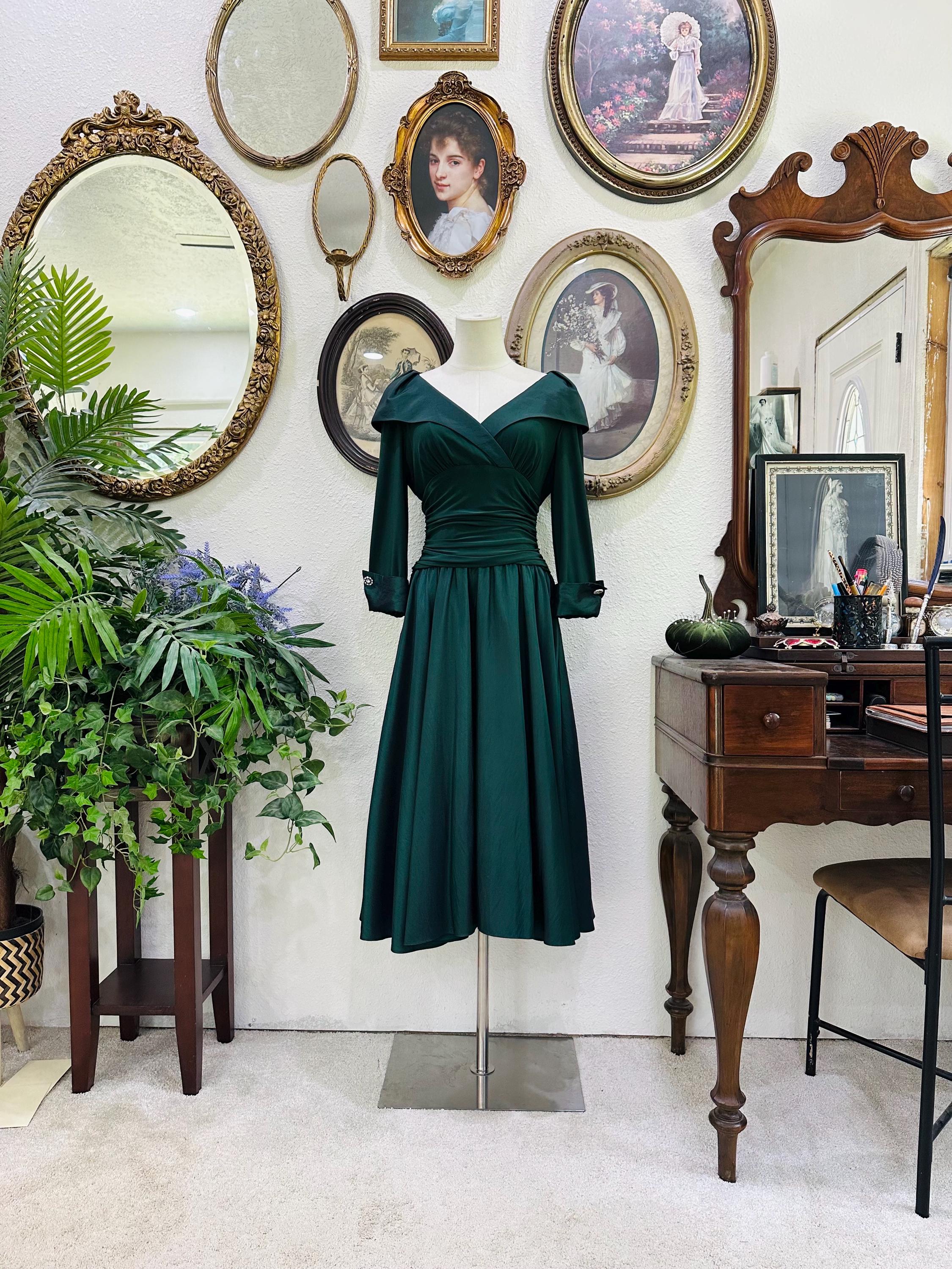 Emerald Vintage Dress