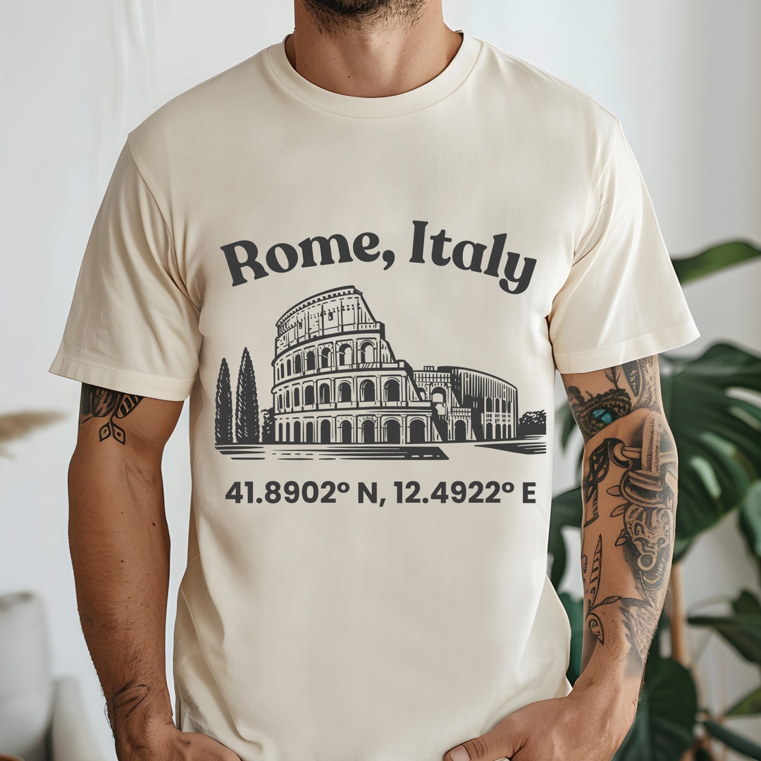 Colosseum T-shirt, Rome Italy, T-shirt for a Trip to Italy, Gift for ...