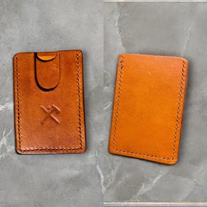 Cartera de cuero minimalista