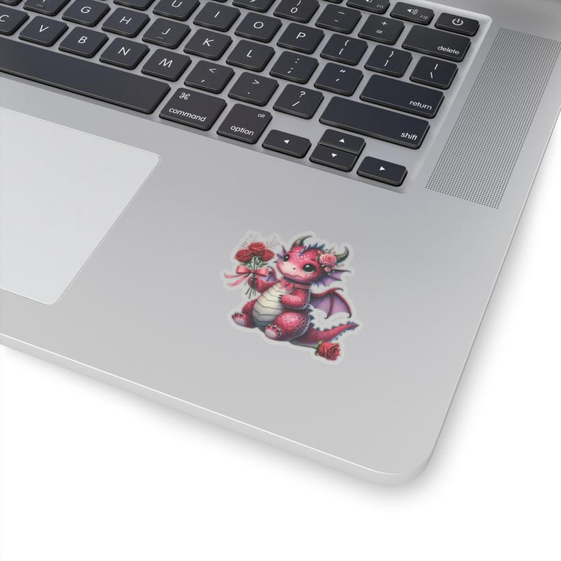 Valentijnsdag Dragon Kiss-Cut-stickers, sticker schattige liefde, hartsticker, planneraccessoires, plakboekbenodigdheden, laptopdecor afbeelding 10