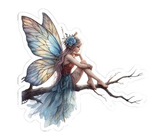 Magical Fairy Kiss-Cut Stickers, Enchanted Art Decals voor laptops, tijdschriften, scrapbooking, cadeau voor fantasyliefhebbers