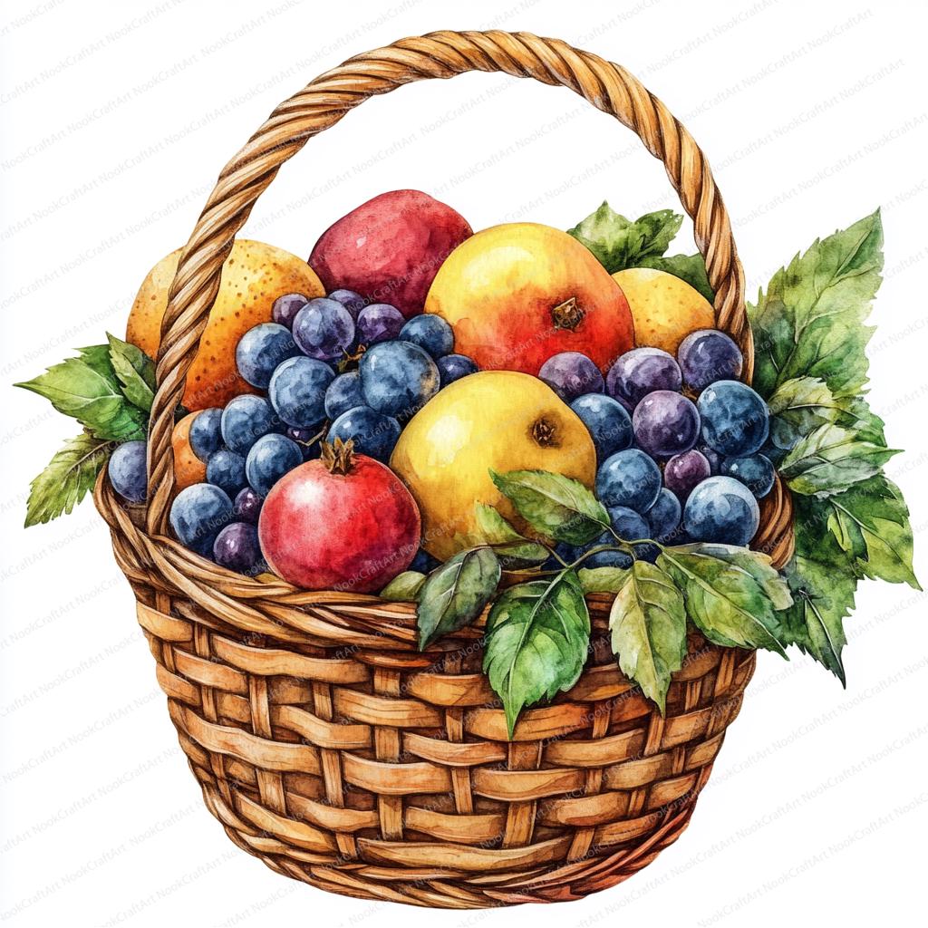 18 フルーツバスケット クリップアート | カラフルなイラスト バンドル