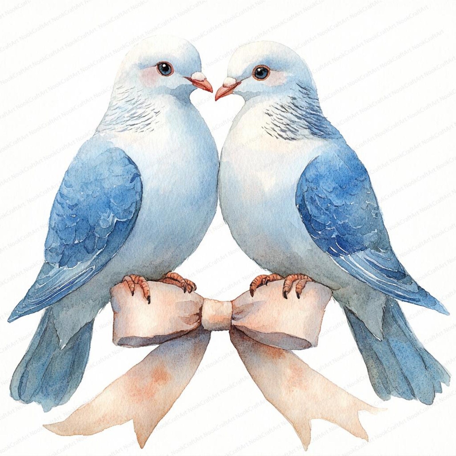 17 Doves With Ribbon Clipart | Elegant Wedding Graphic Design ...