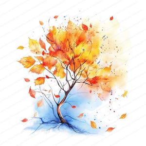 Lot de 20 feuilles d'automne | Clipart Illustrations de feuilles d'automne | JPG de haute qualité | Téléchargement numérique | Créations en papier | Journal indésirable
