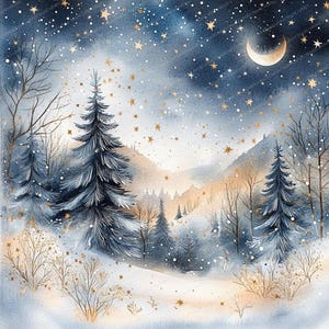 14 Clipart Carte de Noël abstraite moderne | Aquarelles festives | Fichiers JPG de haute qualité | Téléchargement numérique | Créations en papier | Journaux indésirables