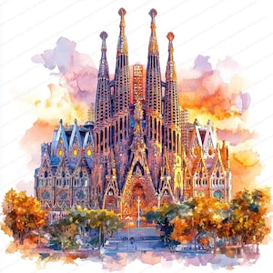 Sagrada familia art - Etsy 日本