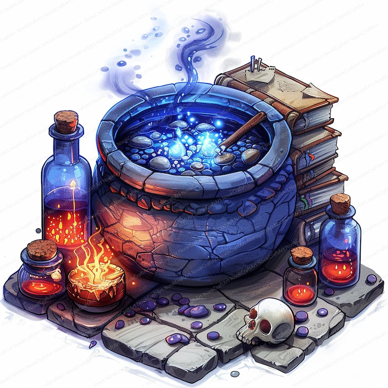 Cauldron Stack 14 Witch's Cauldron Clipart | Halloween Clipart | Digital Clipart ...