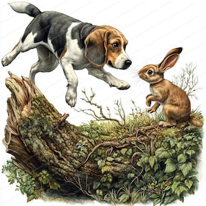 14 Beagle Hunting Dog Clipart | Beagle Rabbit Hunting Dog Clipart ...
