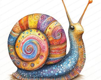 カラフルなカタツムリの絵画 il_340x270.6384454992_gbzk.jpg