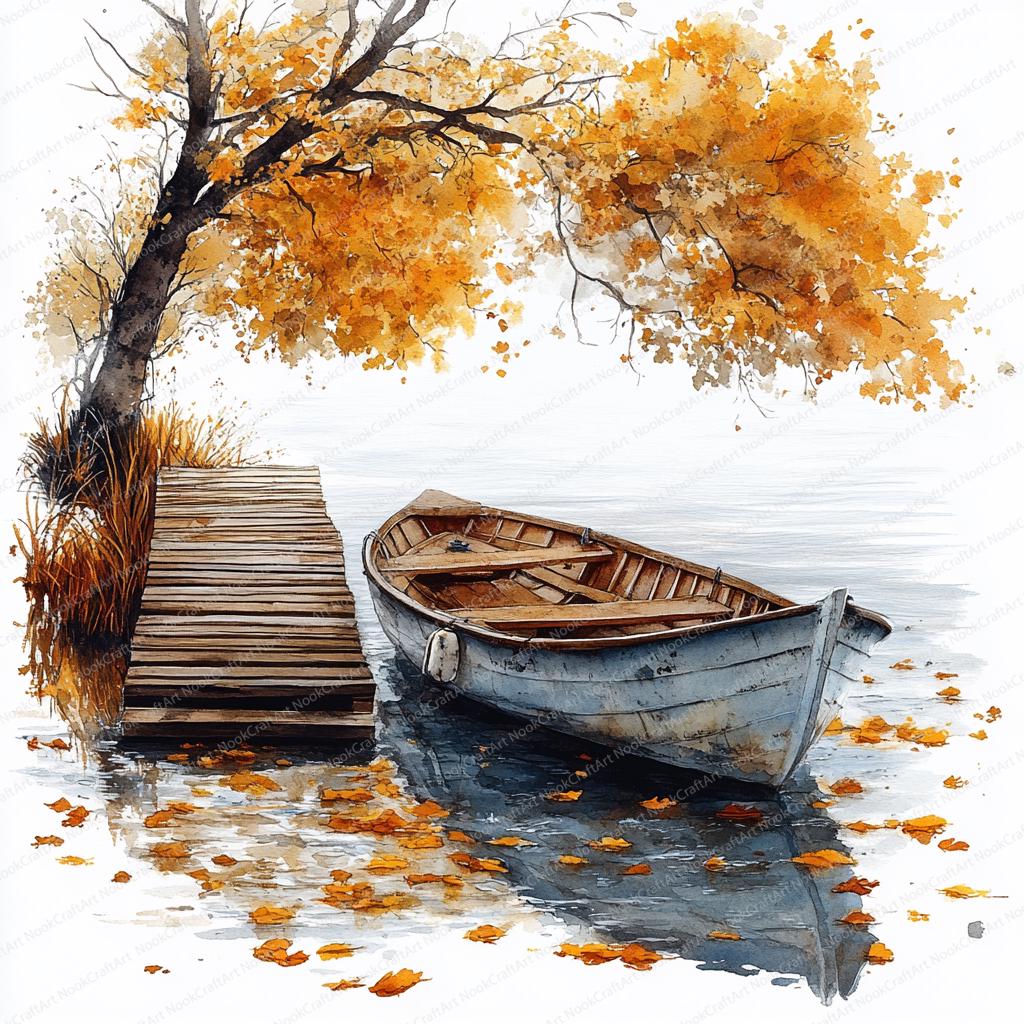 Fall Lake Printable - Etsy