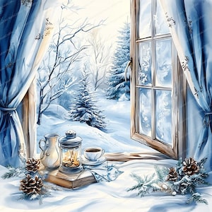 20 imágenes prediseñadas de Feliz Navidad / Ilustraciones navideñas / Imágenes prediseñadas de acuarela imprimibles / JPG de alta calidad / Decoración festiva / Diario basura