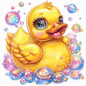 12 Duck Clipart | Clipart of Rubber Ducks | Printable Watercolor clipart | High Quality JPGs | Digital download | Paper craft, junk journals