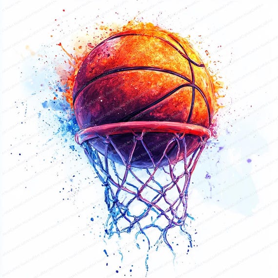 Wee Blue Coo Basketball Slam Dunk Grußkarte – Perfekt Für Kinder & Erwachsene Zum Geburtstag