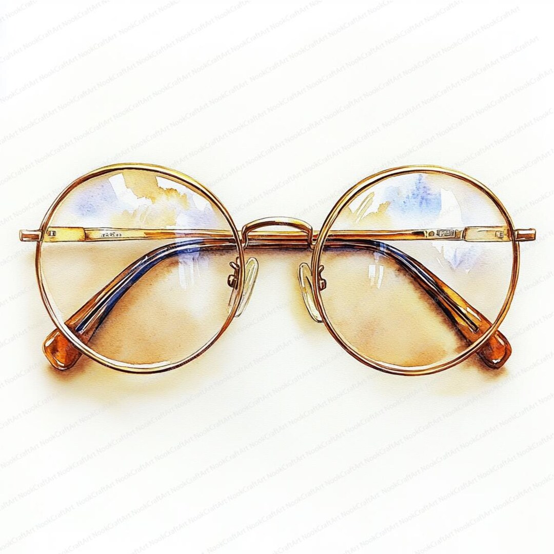 14 Vintage Eyewear Clipart Retro Glasses Art Collection