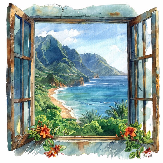 15 窓から海が見えるクリップアート | 窓から海が見えるクリップアート