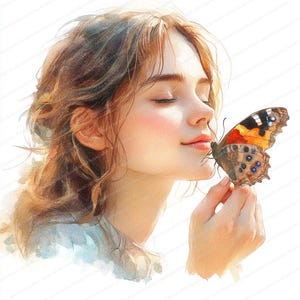 15 Clipart murmure de papillon | Art de rêve pour projets créatifs | Clipart aquarelle imprimable | JPG de haute qualité | Créations artisanales en papier | revue