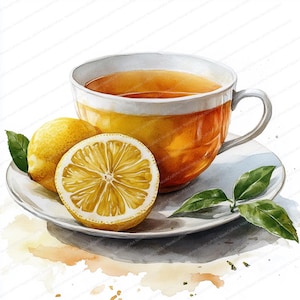 16 Clipart tasse de café et de thé | Clipart aquarelle imprimable | JPG de haute qualité | Téléchargement numérique | Créations artisanales en papier | journal indésirable