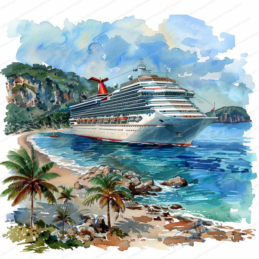 12 Cruise Ship Clipart | on the Coast Cruise Liner | Printable ...