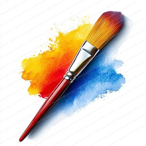 16 imágenes prediseñadas de pincel con gota / Elemento de diseño artístico / Imágenes prediseñadas de acuarela imprimibles / JPG de alta calidad / Manualidades de papel / Diario basura