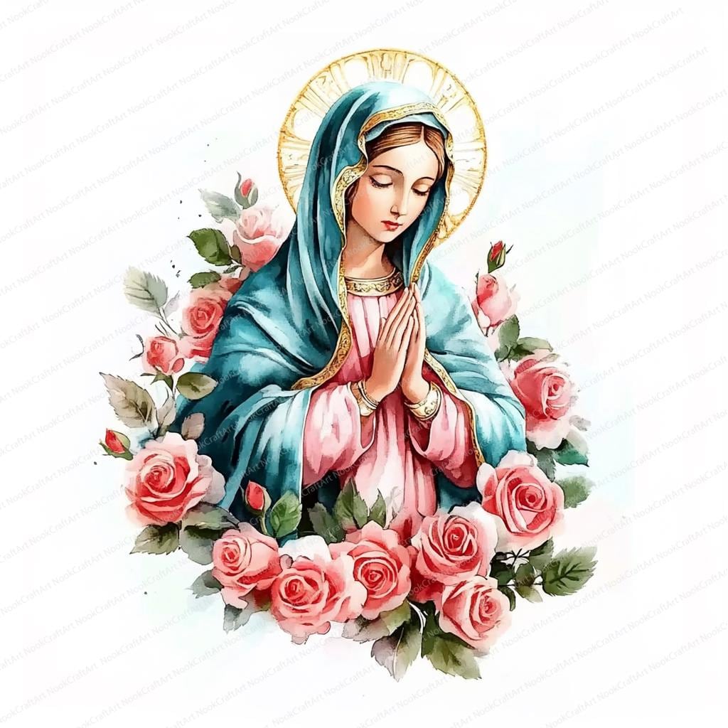 20 Watercolor Our Lady of Guadalupe Clipart | Printable Watercolor clipart | High Quality JPGs | Digital download | Paper craft