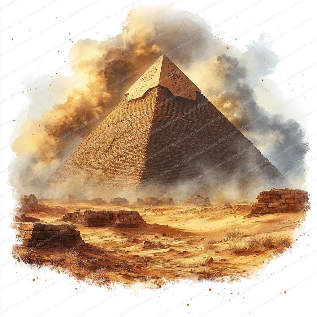 22 クフ王のピラミッド クリップアート | 砂嵐エジプト美術