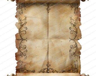 12 Clipart of Medieval Scrolls | Vintage Scrolls | Printable 12 Clipart of Medieval Scrolls | Vintage Scrolls | Printable
