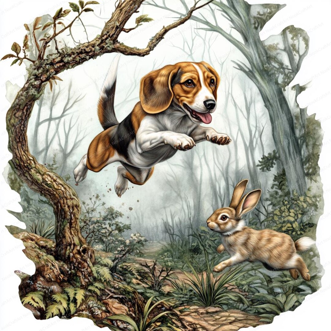14 Beagle Hunting Dog Clipart | Beagle Rabbit Hunting Dog Clipart ...