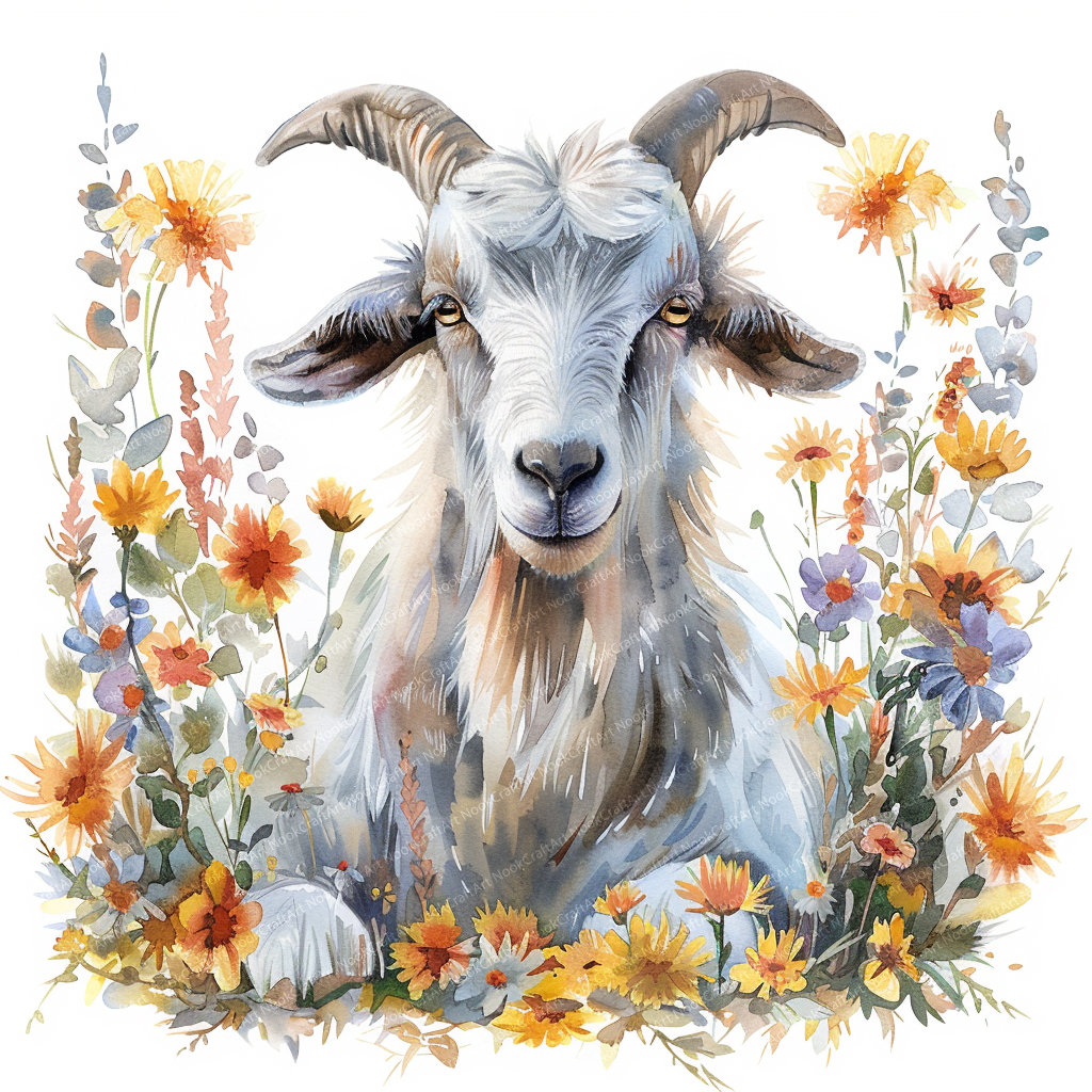 14 High-resolution Goat Clipart | Funny Goats Design Bundle Digital ...