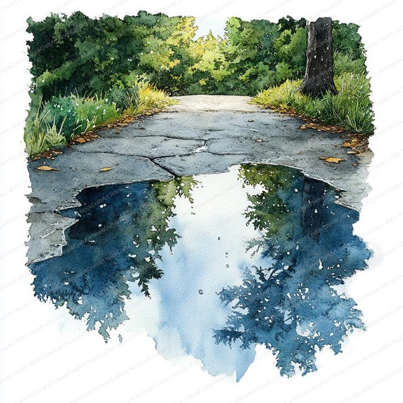 水たまり　　絵画原画 月喰み」 F12 H606×W500mm 個展の目玉の一つだと思っている作品です