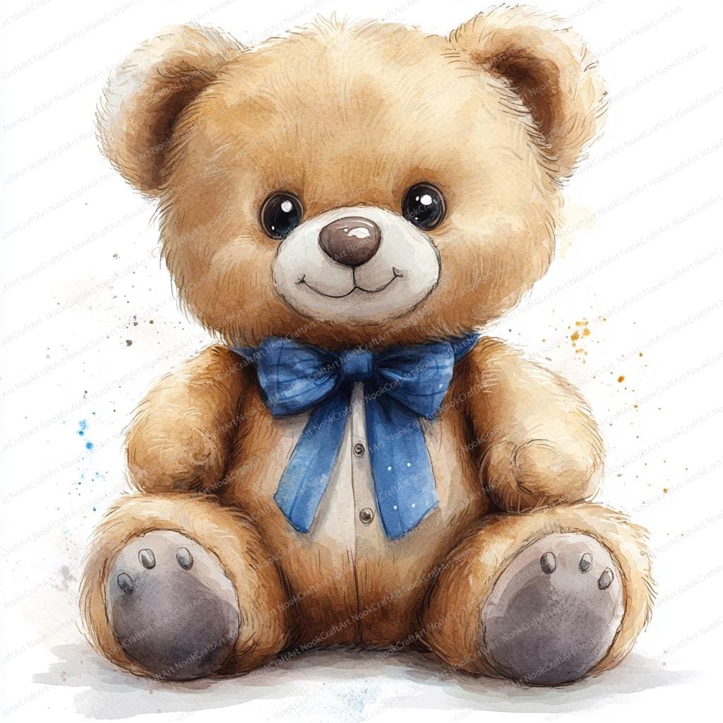 リボン付きテディベアのクリップアート 20 点 | かわいいぬいぐるみの