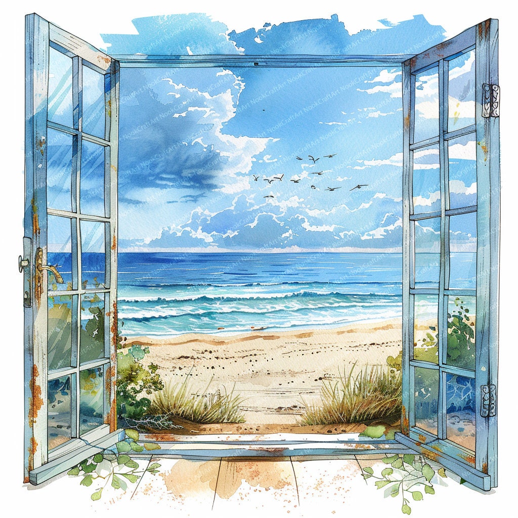 15 窓から海が見えるクリップアート | 窓から海が見えるクリップアート